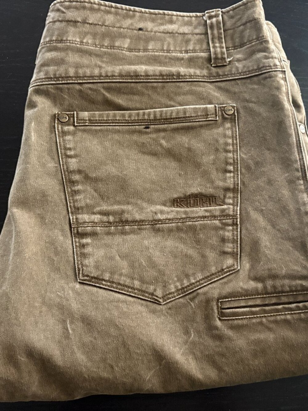 Mens Kuhl Vintage Patina Dye Free Rydr Pants 38 X 29